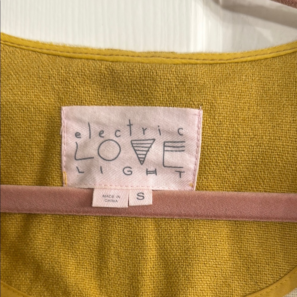 Yellow and Cream Women's Jacket - Picture 2 of 3